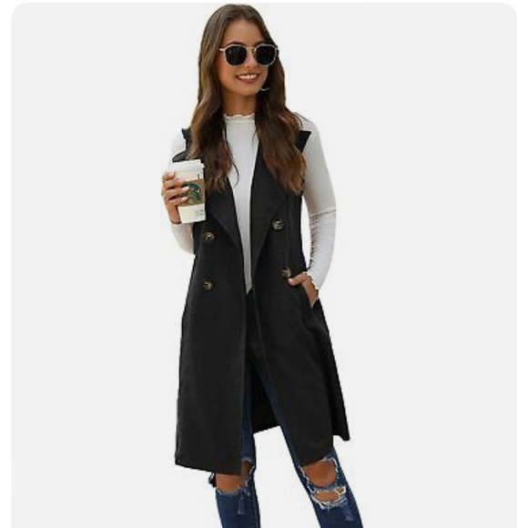 SHEIN Jackets & Blazers - Shein double Breasted long vest